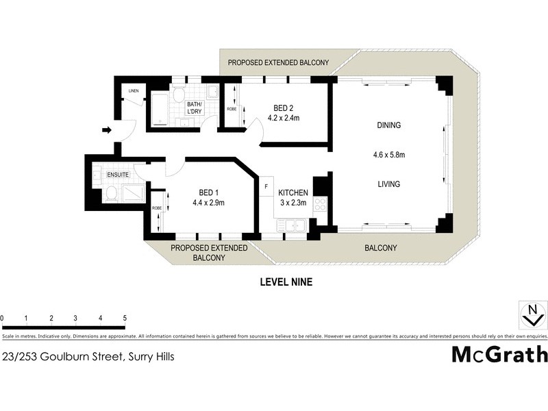 23/253 Goulburn Street, Surry Hills NSW 2010 Floorplan