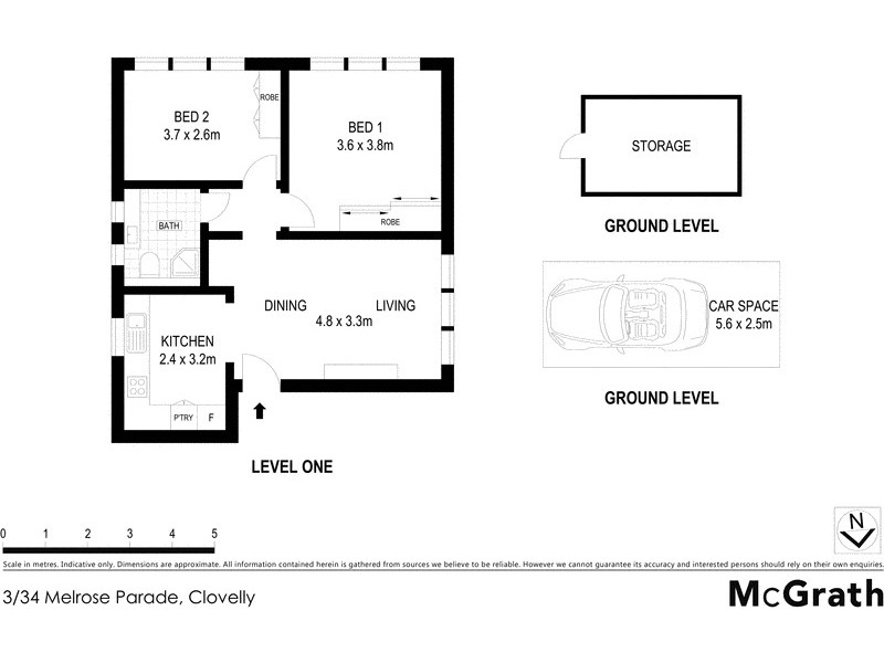 3/34 Melrose Parade, Clovelly NSW 2031 Floorplan
