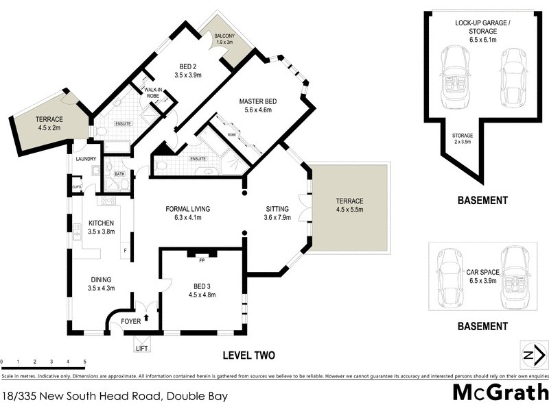 18/335 New South Head Road, Double Bay NSW 2028 Floorplan