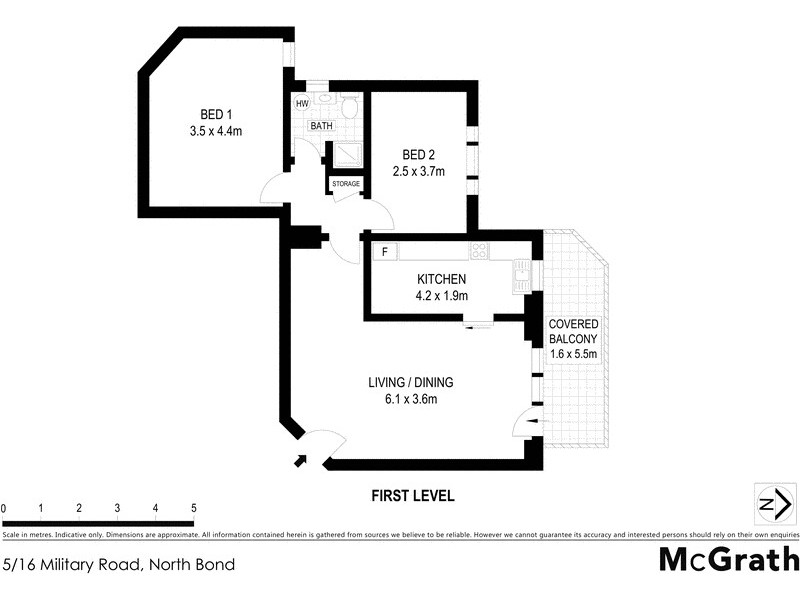 5/16 Military Road, North Bondi NSW 2026 Floorplan