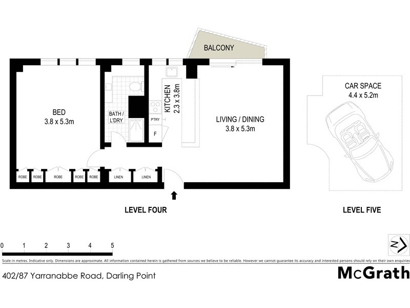 402/87 Yarranabbe Road, Darling Point NSW 2027 Floorplan