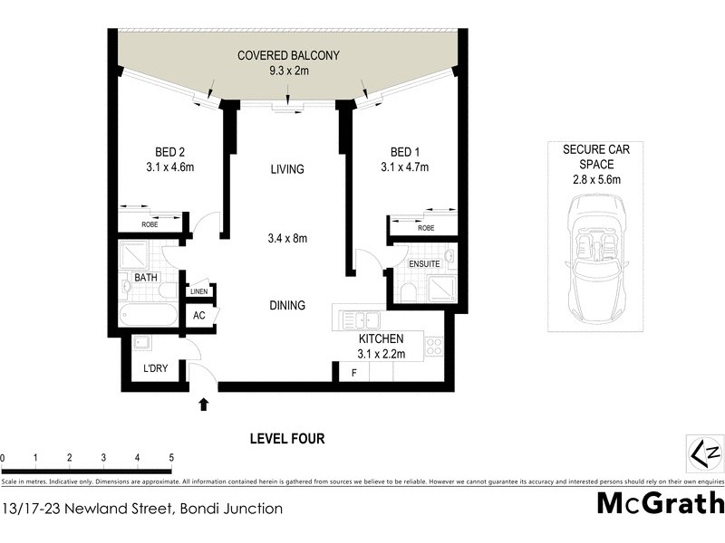 13/17-23 Newland Street, Bondi Junction NSW 2022 Floorplan