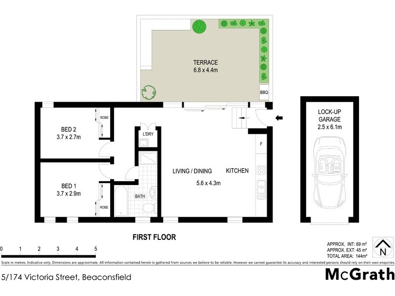 5/174 Victoria Street, Beaconsfield NSW 2015 Floorplan