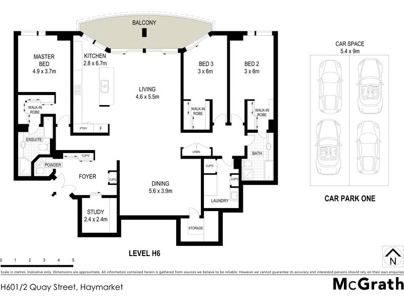 H601/2 Quay Street, Sydney NSW 2000 Floorplan