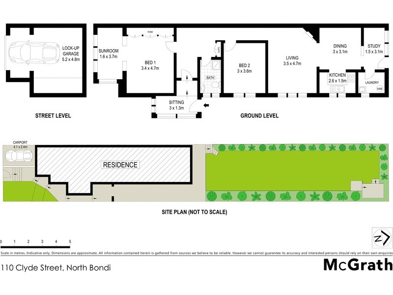 110 Clyde Street, North Bondi NSW 2026 Floorplan