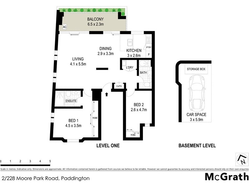 2/228 Moore Park Road, Paddington NSW 2021 Floorplan