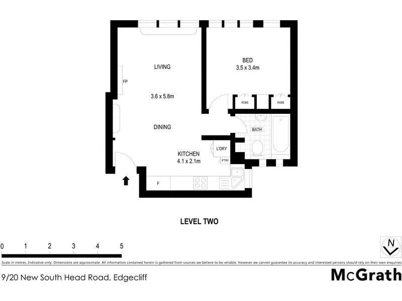 9/20 New South Head Road, Edgecliff NSW 2027 Floorplan