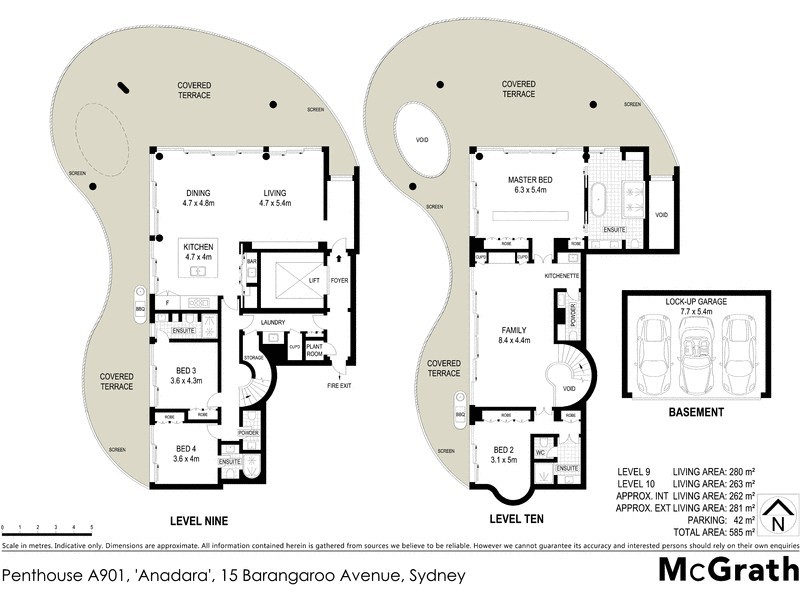Penthouse A901, 15 Barangaroo Avenue, Sydney NSW 2000 Floorplan