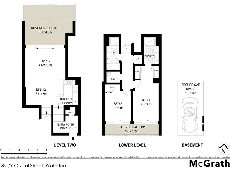 281/9 Crystal Street, Waterloo NSW 2017 Floorplan