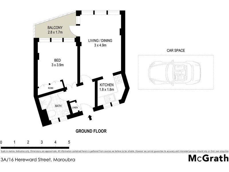 3A/16 Hereward Street, Maroubra NSW 2035 Floorplan