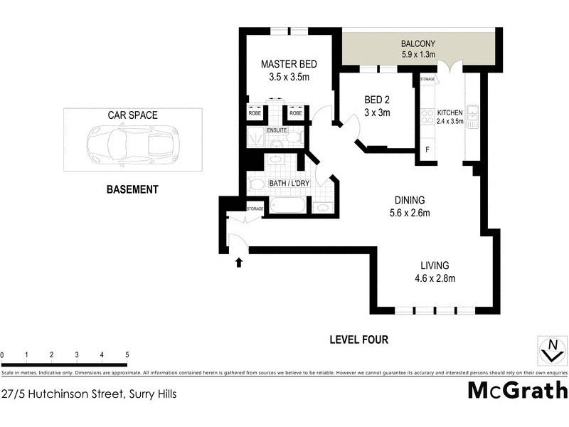 27/5 Hutchinson Street, Surry Hills NSW 2010 Floorplan