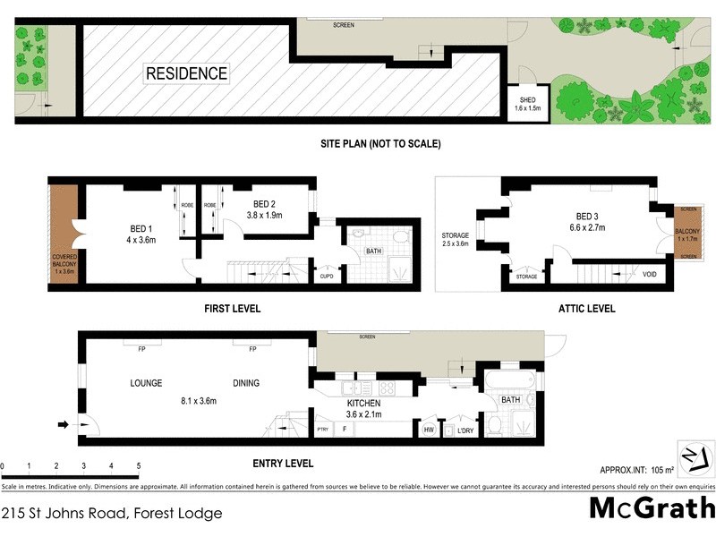 215 St Johns Road, Forest Lodge NSW 2037 Floorplan