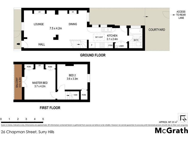 26 Chapman Street, Surry Hills NSW 2010 Floorplan