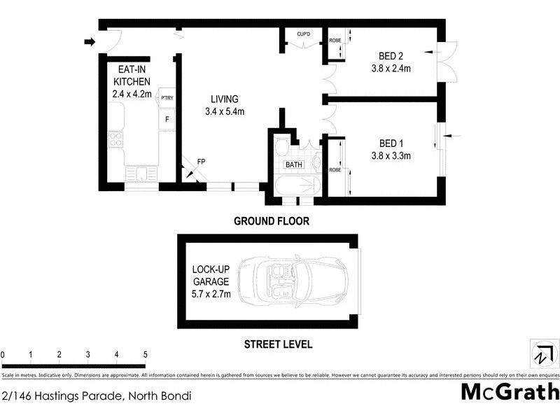 2/146 Hastings Parade, North Bondi NSW 2026 Floorplan