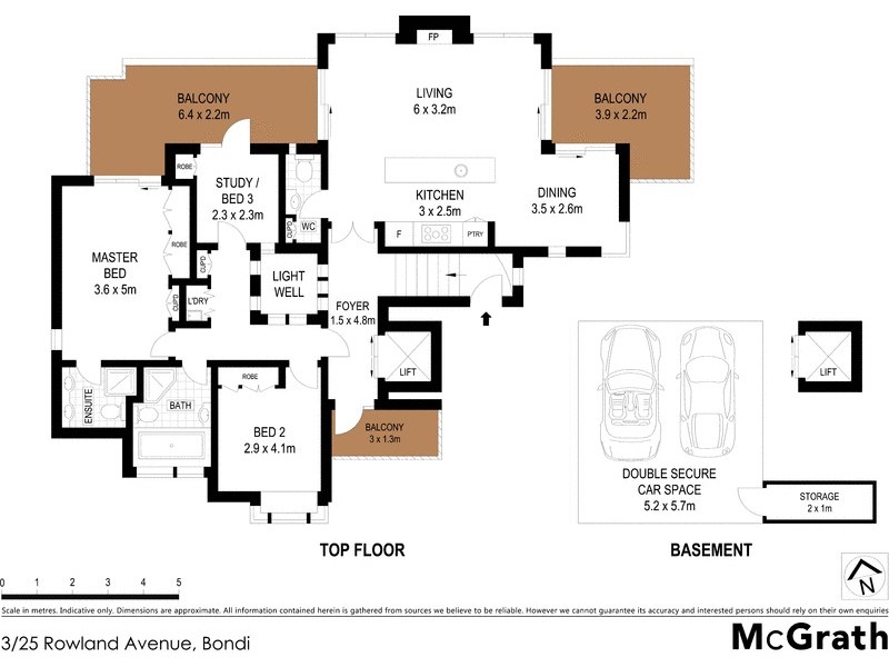 3/25 Rowland Avenue, Bondi NSW 2026 Floorplan