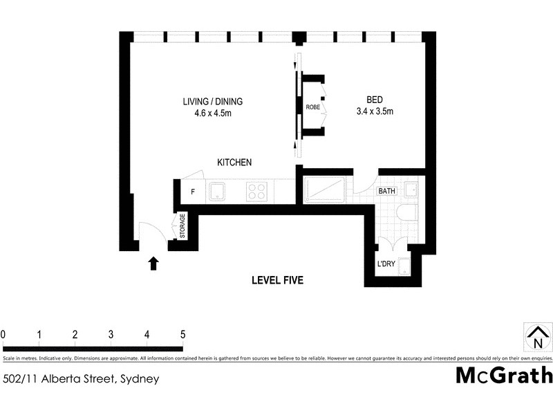 502/11 Alberta Street, Sydney NSW 2000 Floorplan