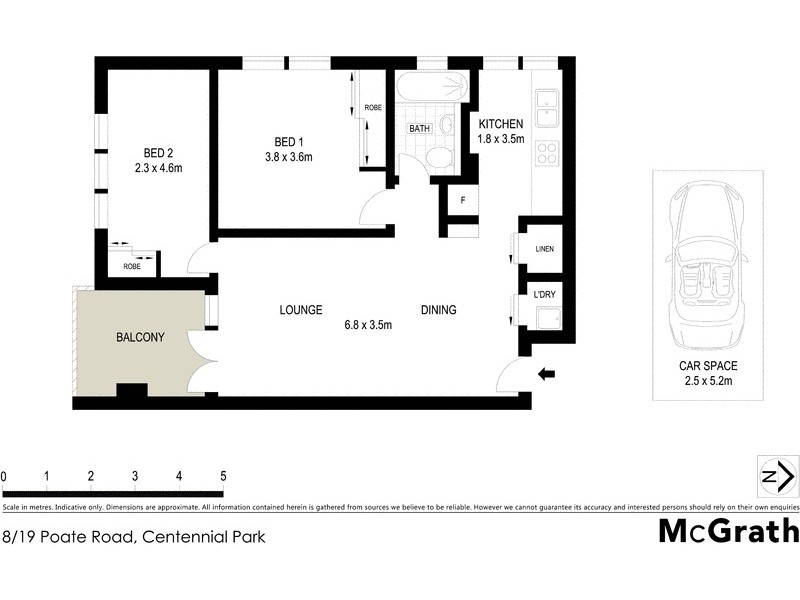 8/19 Poate Road, Centennial Park NSW 2021 Floorplan