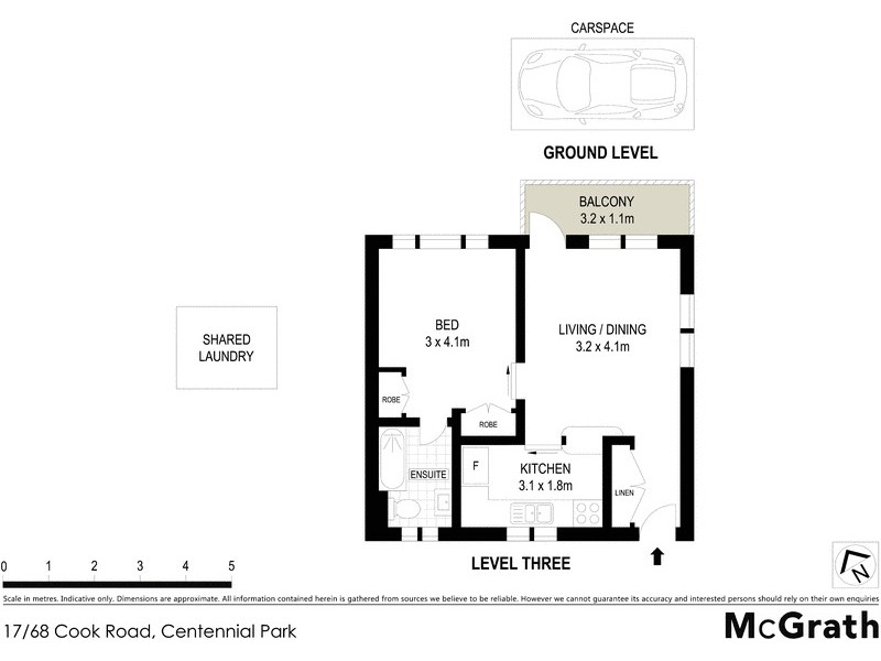 17/68 Cook Road, Centennial Park NSW 2021 Floorplan