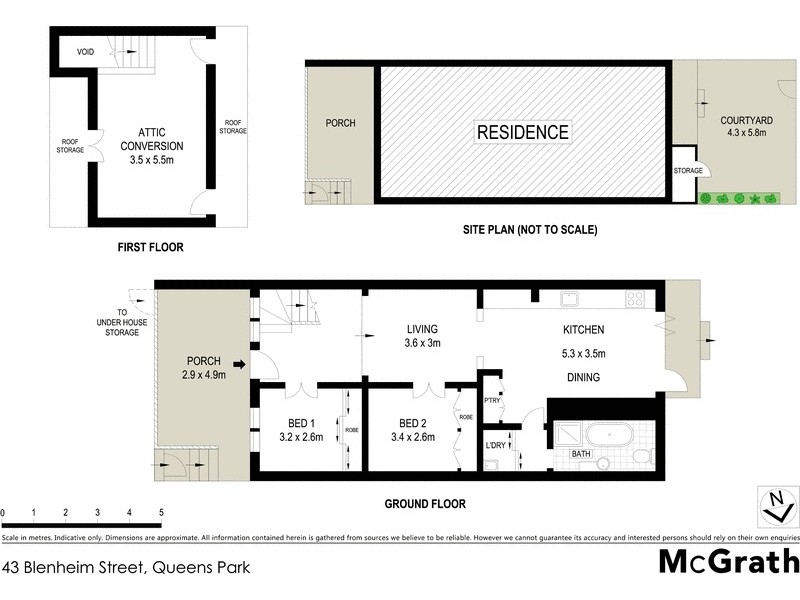43 Blenheim Street, Queens Park NSW 2022 Floorplan