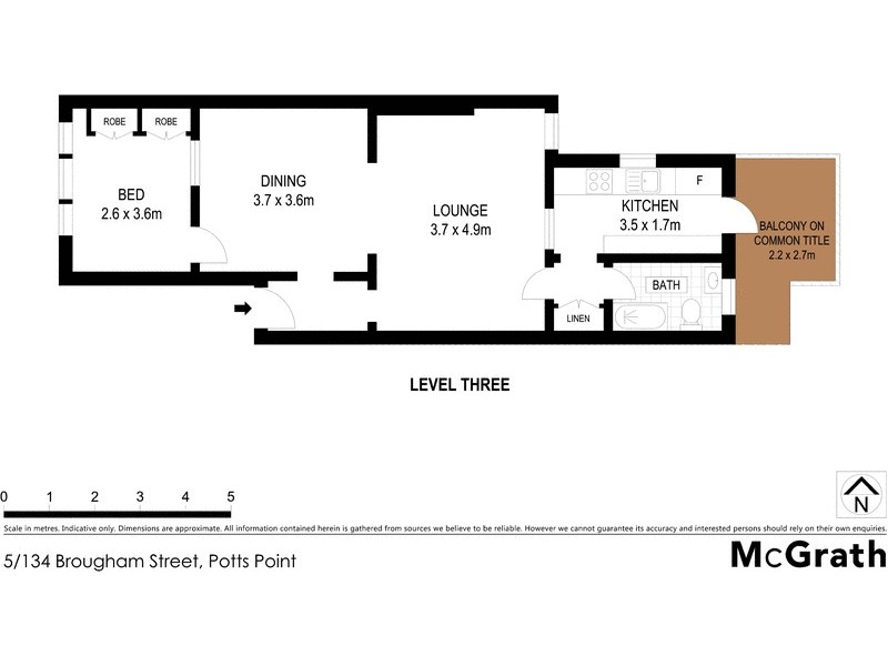 5/134 Brougham Street, Potts Point NSW 2011 Floorplan