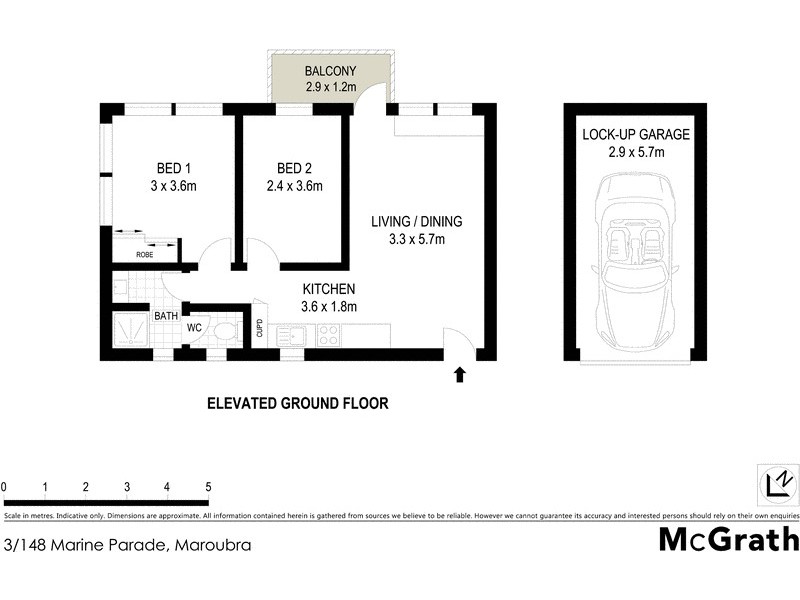 3/148 Marine Parade, Maroubra NSW 2035 Floorplan