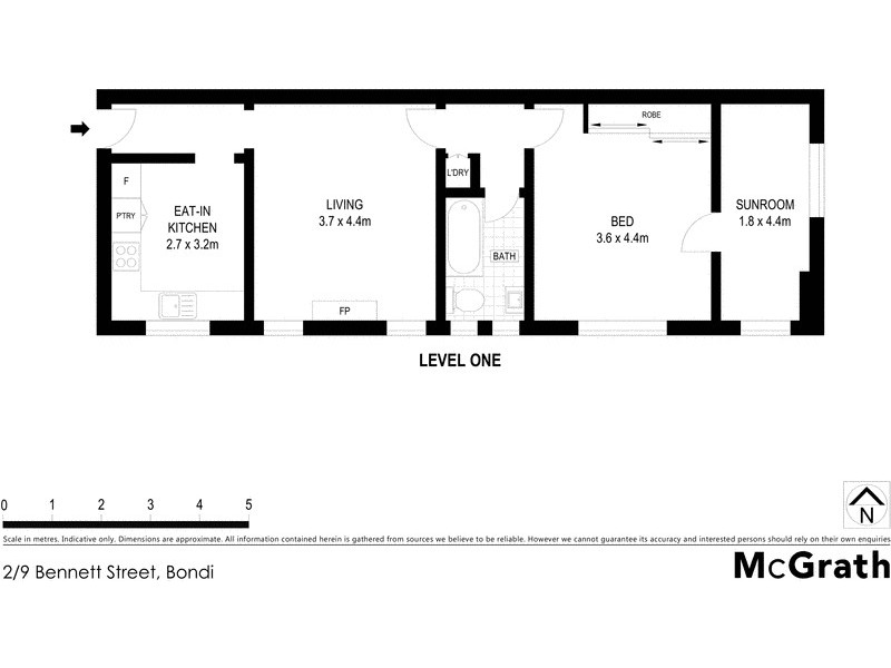 2/9 Bennett Street, Bondi NSW 2026 Floorplan