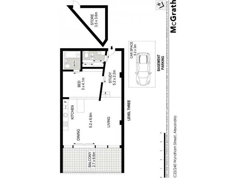 C22/240 Wyndham Street, Alexandria NSW 2015 Floorplan