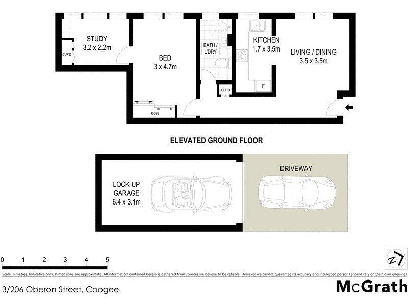 3/206 Oberon Street, Coogee NSW 2034 Floorplan