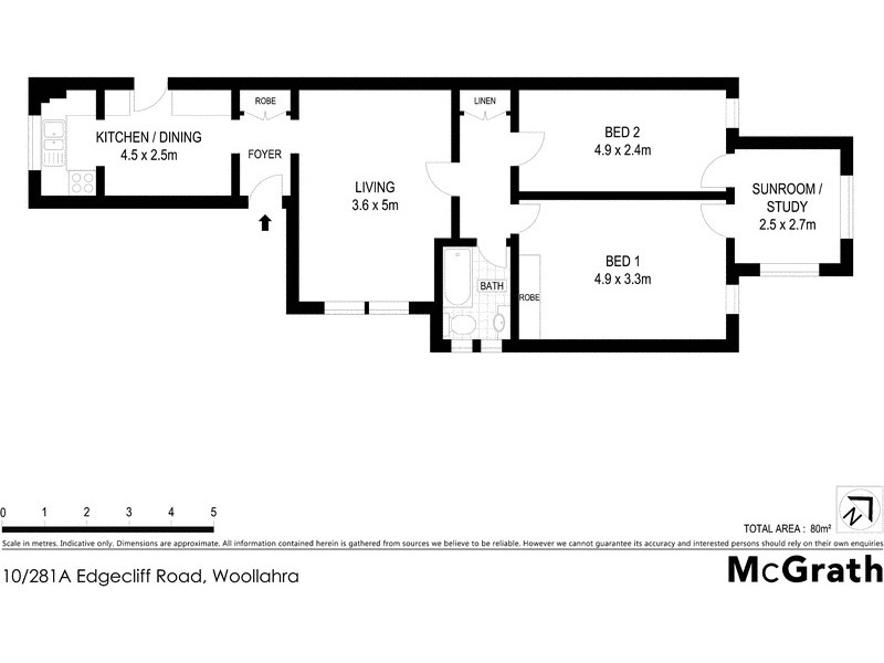 10/281A Edgecliff Road, Woollahra NSW 2025 Floorplan