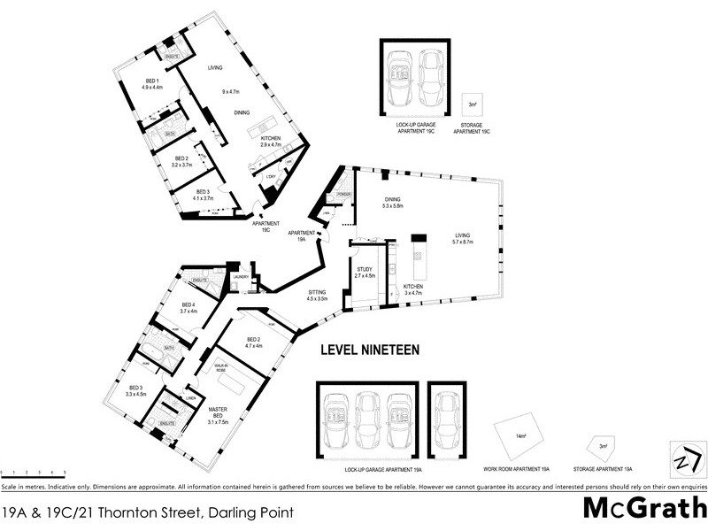 19C/21 Thornton Street, Darling Point NSW 2027 Floorplan
