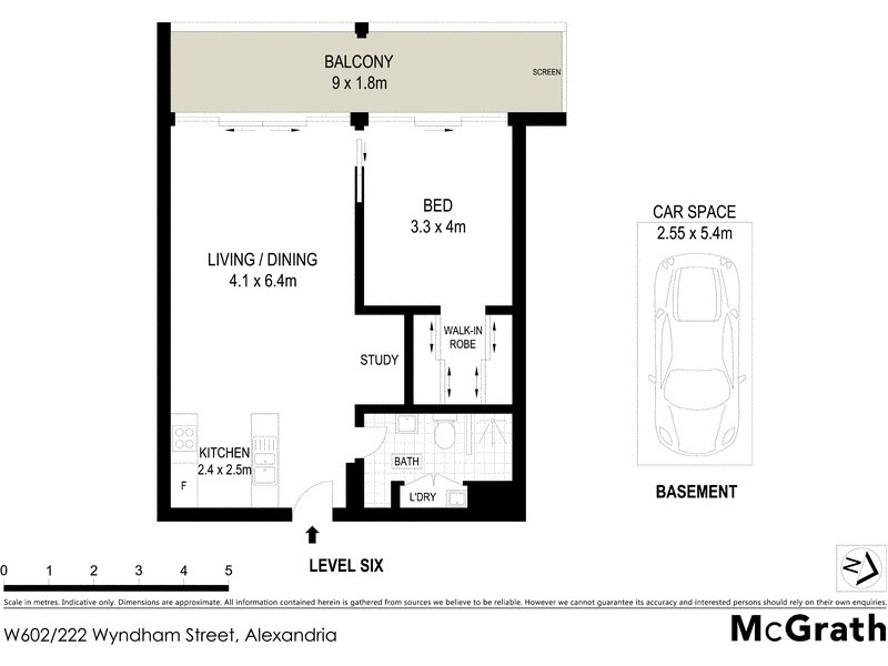 W602/222 Wyndham Street, Alexandria NSW 2015 Floorplan