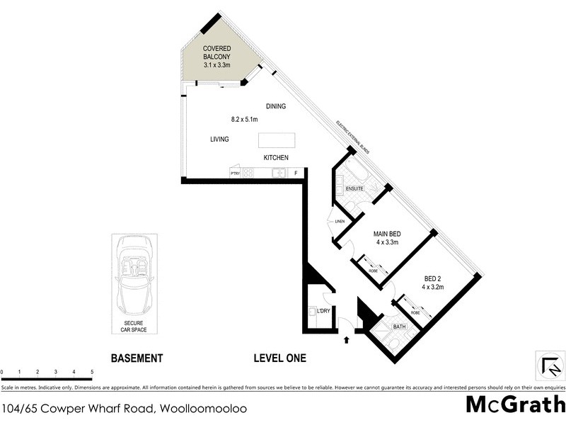 104/65 Cowper Wharf Road, Woolloomooloo NSW 2011 Floorplan