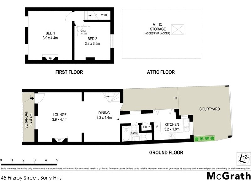 45 Fitzroy Street, Surry Hills NSW 2010 Floorplan