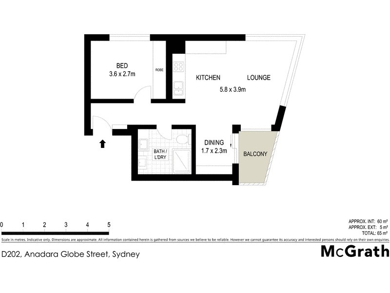 202/21 Barangaroo Avenue, Sydney NSW 2000 Floorplan