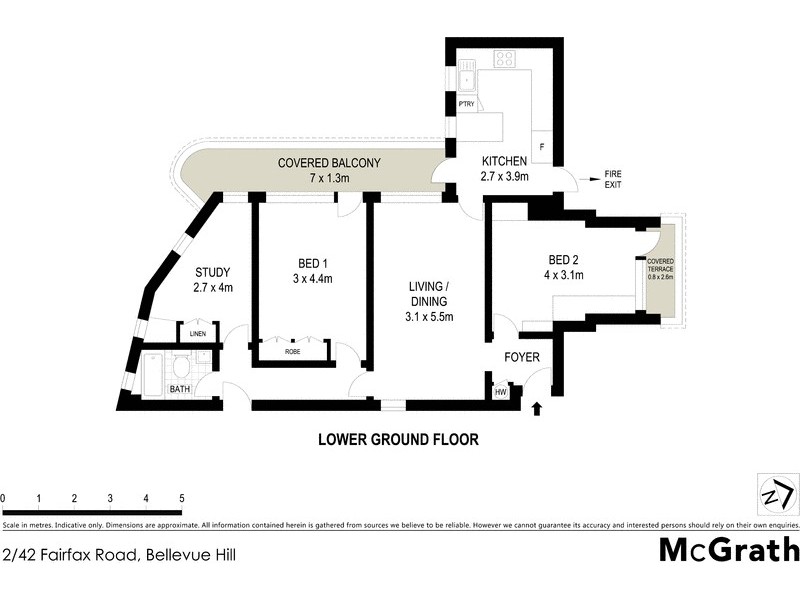 2/42 Fairfax Road, Bellevue Hill NSW 2023 Floorplan