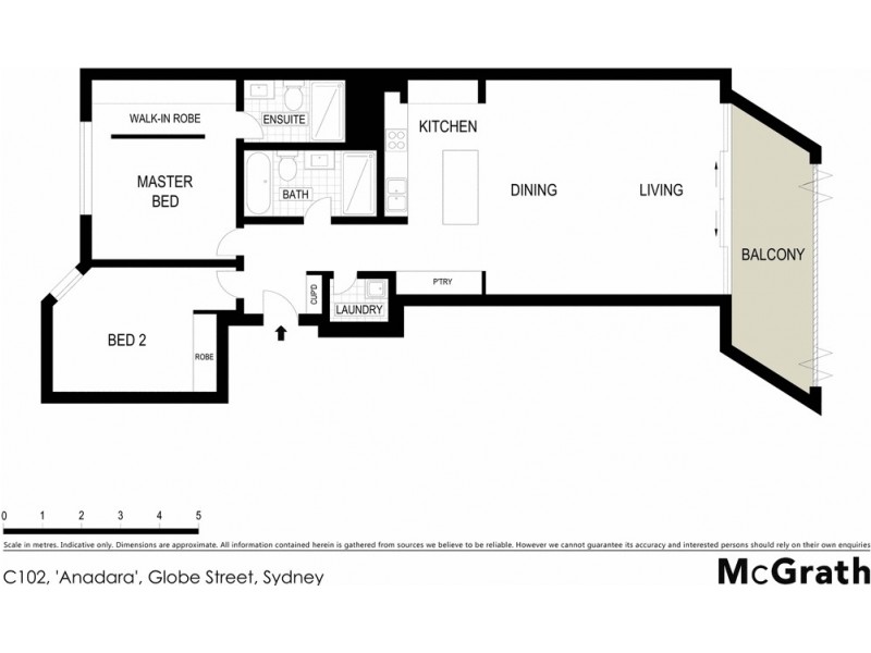 C102, Anadara, Globe Street, Sydney NSW 2000 Floorplan