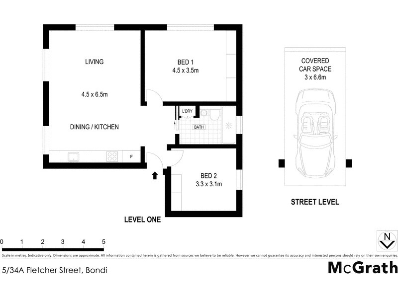 5/34A Fletcher Street, Bondi NSW 2026 Floorplan