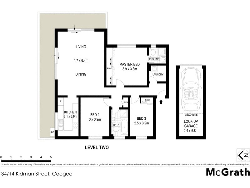 34/14 Kidman Street, Coogee NSW 2034 Floorplan