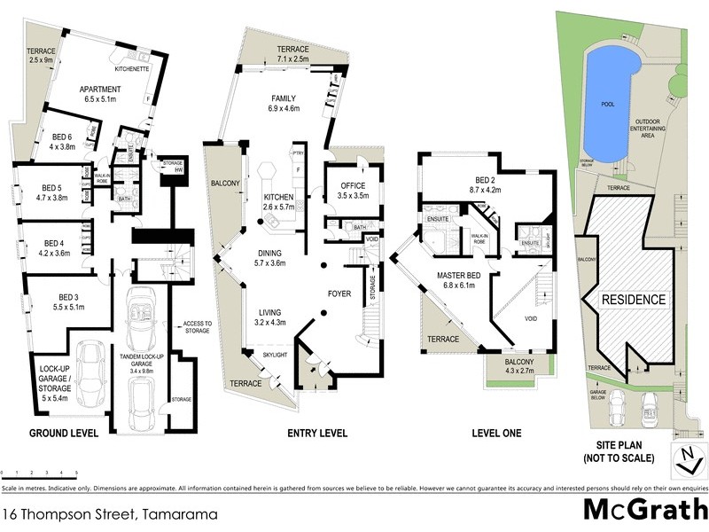 16 Thompson Street, Tamarama NSW 2026 Floorplan