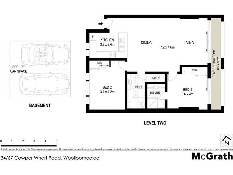 34/67 Cowper Wharf Road, Woolloomooloo NSW 2011 Floorplan