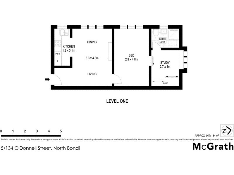 5/134 O’Donnell Street, North Bondi NSW 2026 Floorplan