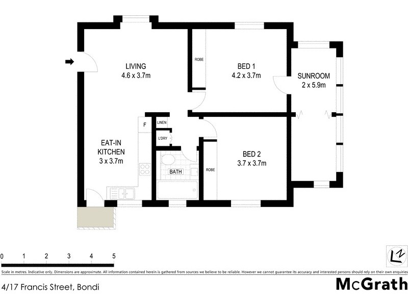 4/17 Francis Street, Bondi Beach NSW 2026 Floorplan