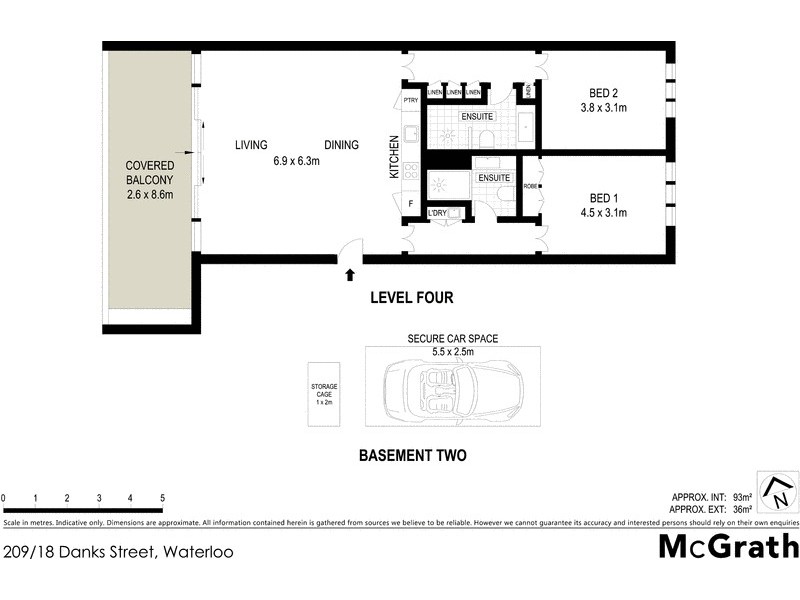 209/18 Danks Street, Waterloo NSW 2017 Floorplan