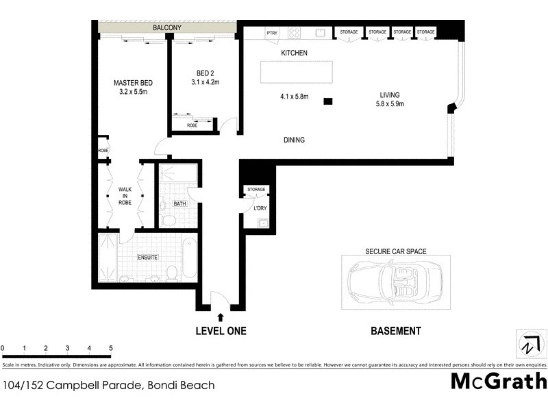 104/152 Campbell Parade, Bondi Beach NSW 2026 Floorplan