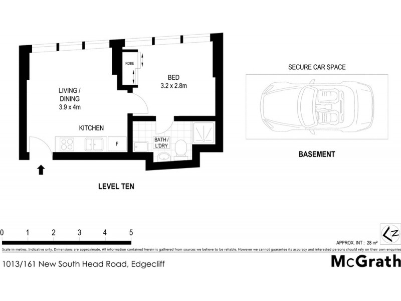 1013/161 New South Head Road, Edgecliff NSW 2027 Floorplan