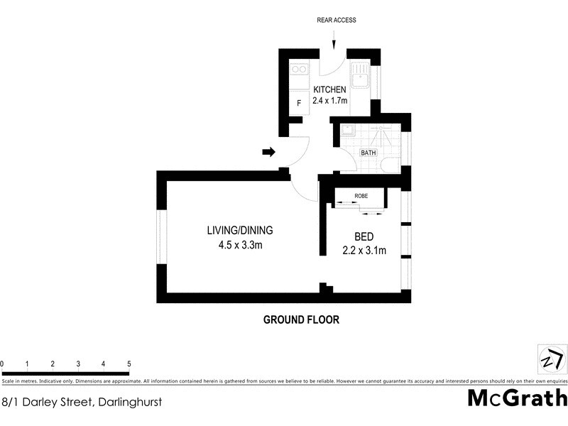 8/1 Darley Street, Darlinghurst NSW 2010 Floorplan