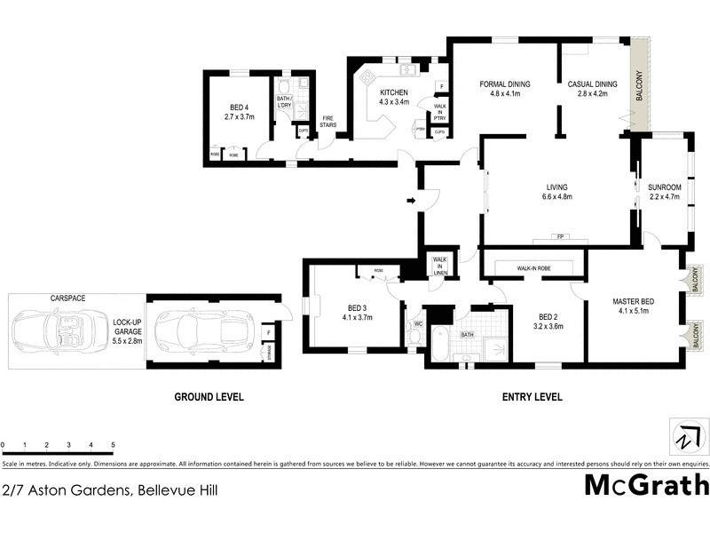 2/7 Aston Gardens, Bellevue Hill NSW 2023 Floorplan