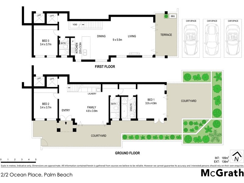 2/2 Ocean Place, Palm Beach NSW 2108 Floorplan