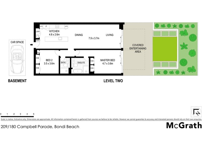 209/180 Campbell Parade, Bondi Beach NSW 2026 Floorplan