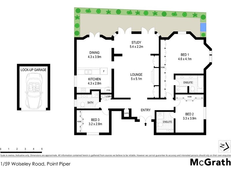 1/59 Wolseley Road, Point Piper NSW 2027 Floorplan